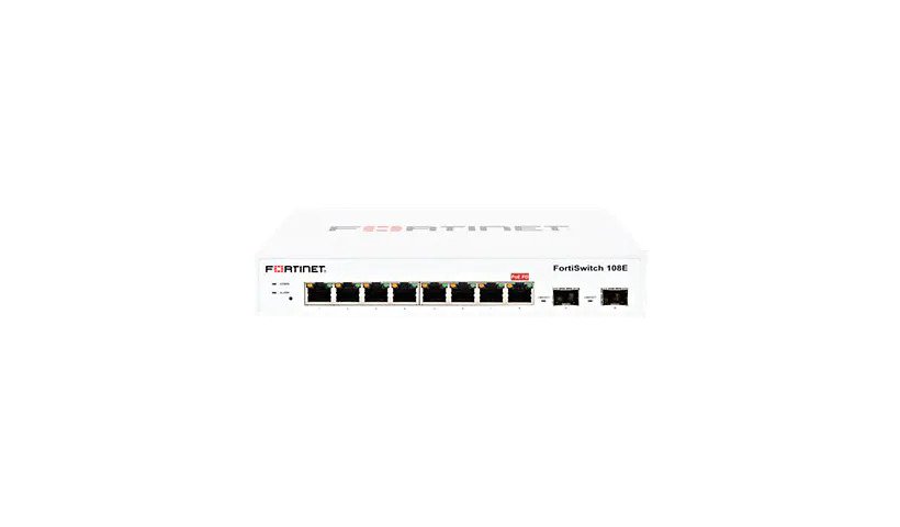 Fortinet FortiSwitch-108E L2 Switch 8XGE w/ RJ-45 Port